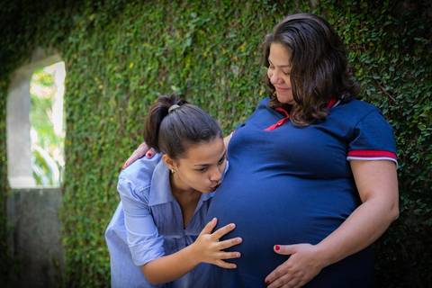 Ensaio de família para comemorar a chegada do Pedro no Parque Burle Marx SP'
