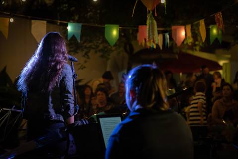 Fotos de melhores momentos da performance na escola de música Voice no Brooklin SP
'