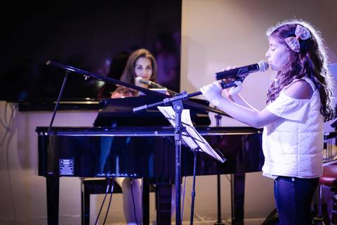 Fotos de melhores momentos da performance na escola de música Voice no Brooklin SP
'