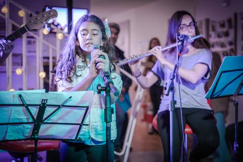 Fotos de melhores momentos da performance na escola de música Voice no Brooklin SP
'
