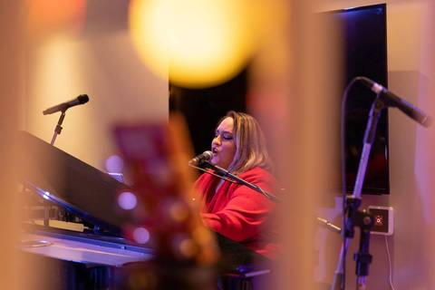 Fotos de melhores momentos da performance na escola de música Voice no Brooklin SP
'