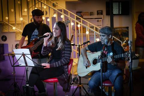 Fotos de melhores momentos da performance na escola de música Voice no Brooklin SP
'