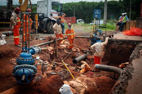 Registro das etapas de Obra de Perfuração Horizontal Direcional, HDD, para uso em material de comunicação e relatórios internos da Empresa
'