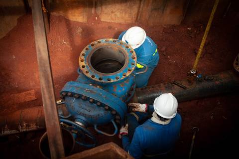 Registro das etapas de Obra de Perfuração Horizontal Direcional, HDD, para uso em material de comunicação e relatórios internos da Empresa
'