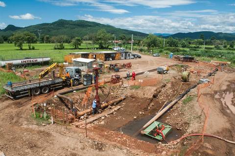 Registro das etapas de Obra de Perfuração Horizontal Direcional, HDD, para uso em material de comunicação e relatórios internos da Empresa
'
