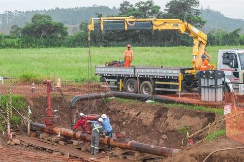 Registro das etapas de Obra de Perfuração Horizontal Direcional, HDD, para uso em material de comunicação e relatórios internos da Empresa
'