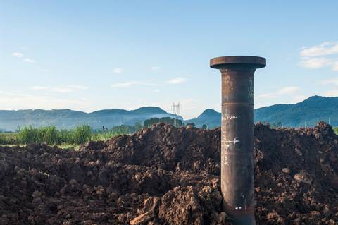 Registro das etapas de Obra de Perfuração Horizontal Direcional, HDD, para uso em material de comunicação e relatórios internos da Empresa
'