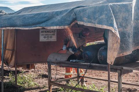 Registro das etapas de Obra de Perfuração Horizontal Direcional, HDD, para uso em material de comunicação e relatórios internos da Empresa
'