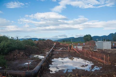 Registro das etapas de Obra de Perfuração Horizontal Direcional, HDD, para uso em material de comunicação e relatórios internos da Empresa
'