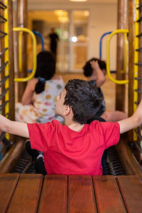 chá de bebê. Crianças brincando'