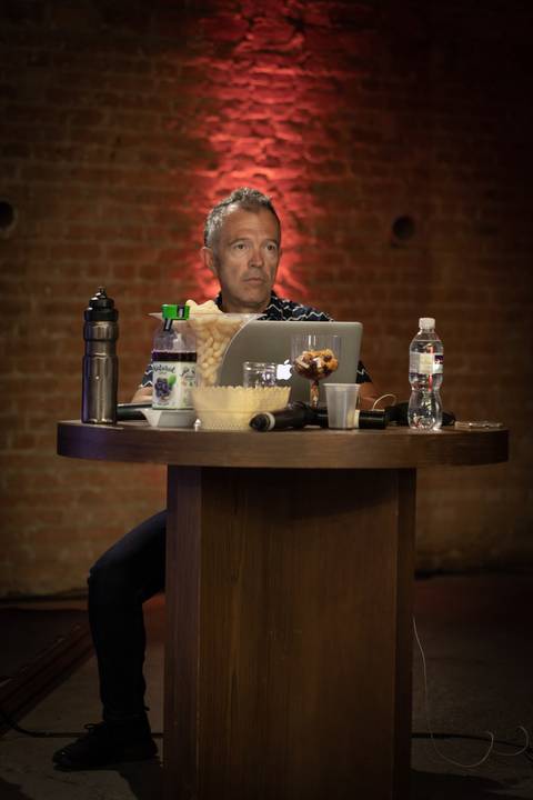 Apresentador Vagner Barbosa nos bastidores do BW EXPO SUMMIT'