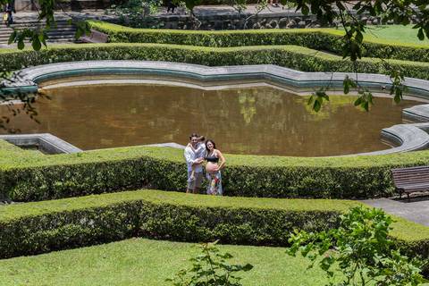 família no Jardim Botânico de São Paulo'