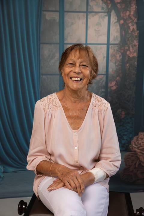 avó no ensaio de dia das mães no rj'