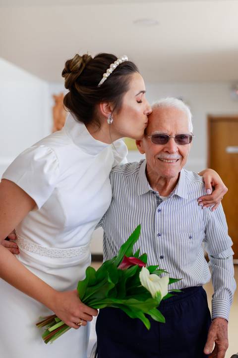 avo da noiva igreja'