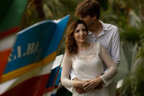 ideia foto casal ensaio barco'