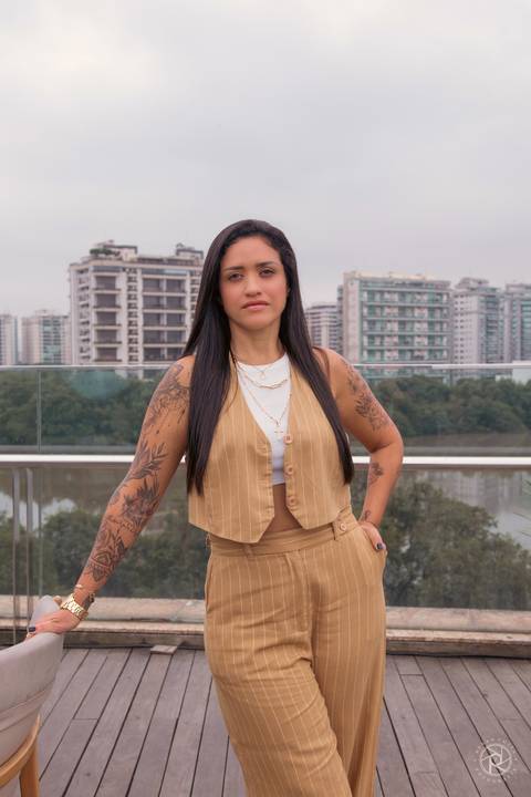 Ensaio corporativo da empresária Fabielle Borges no Village Mall na Barra da Tijuca, Rio de Janeiro.'