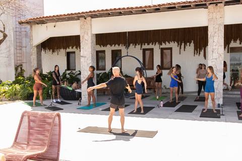 Aula Yoga - Hotel Pontal do Ubu, Guarapari, Espírito Santo'