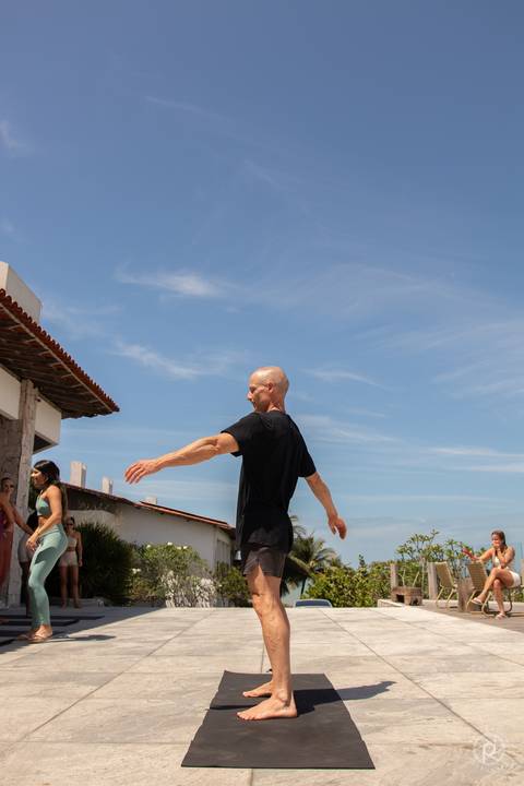Aula Yoga - Hotel Pontal do Ubu, Guarapari, Espírito Santo'