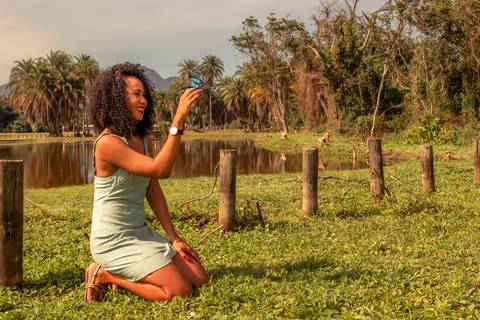 Ensaio feminino no Bosque da Barra, localizado na Barra da Tijuca RJ.'