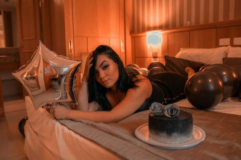 Ensaio sensual feminino da Caroline Silva no Hotel Astoria Palace - Copacabana RJ.'