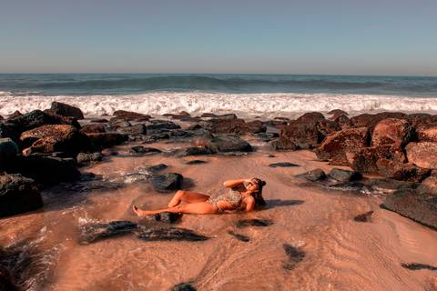 Ensaio feminino na praia do potal, recreio RJ.
Ideias de poses para fotos na praia
Nyck Marques'
