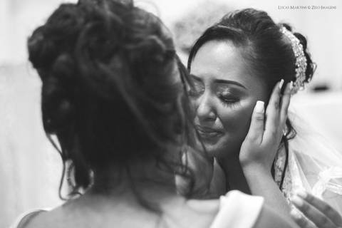 noiva emocionada cerimonia'