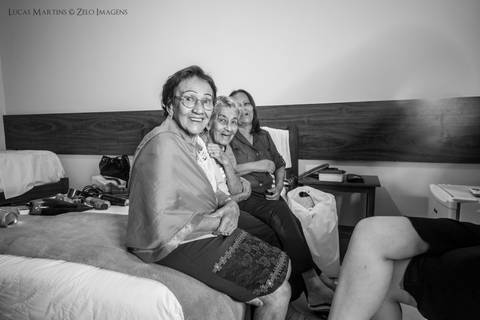 mae da noiva e avos no making of'