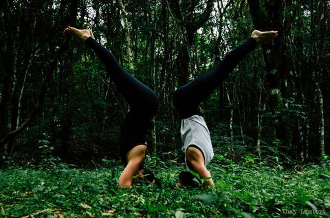 Fotografia de posturas de pilates'