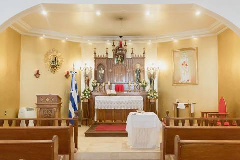 Batizado de bebê na Igreja Católica Paróquia Rainha Santa Isabel de Portugal'