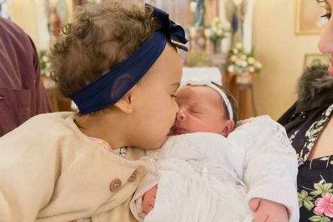 Batizado de bebê na Igreja Católica Paróquia Rainha Santa Isabel de Portugal'
