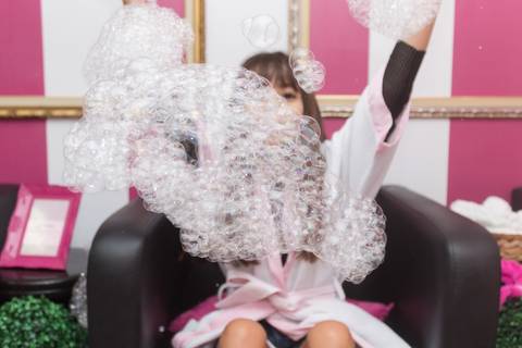 Festa infantil de menina do Spa com as amigas; salão pink party; São Paulo; Ana Beatriz Fotografia; festa de 10 anos; fotografia'