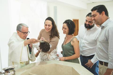 álbum fotográfico para batizados'