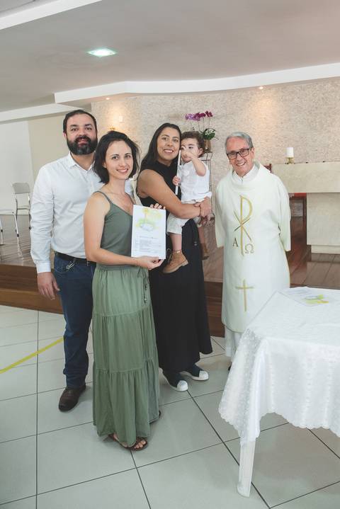 álbum fotográfico para batizados'