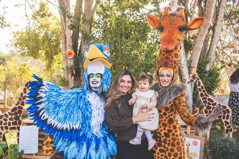 Decoração de festaom tema GIRAFA'