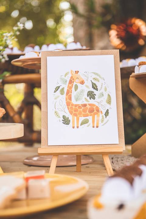 Decoração de festa vida saudável'