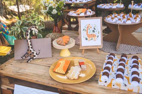 Decoração de festa vida saudável'