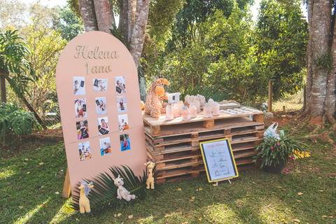 DECORAÇÃO EM MADEIRA PARA ANIVERSÁRIO'