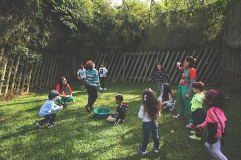 Recreação e espaço kids para eventos '