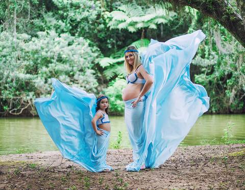 ensaio de gestante e filha em SJCampos-Sp'