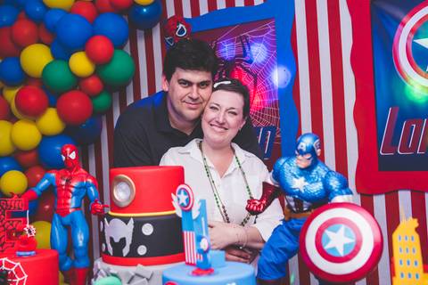 Pais dos aniversariantes em Love in the party'