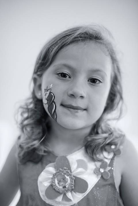 Poppy, a princesa na sua festa de aniversário de 5 anos'