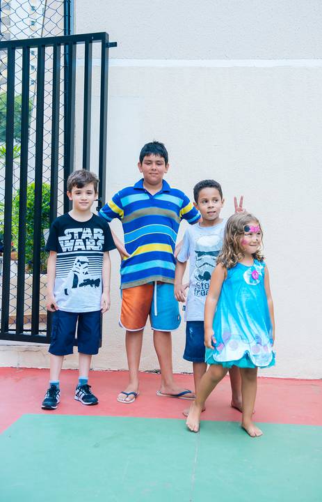 Não esqueça também de fotografar as crianças da festa'