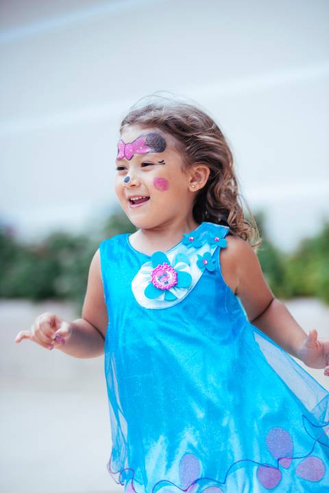 fantasia trolls azul'