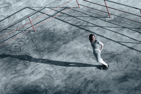 Vista panorâmica vista de cima em ensaio externo no Parque Alberto Simões'