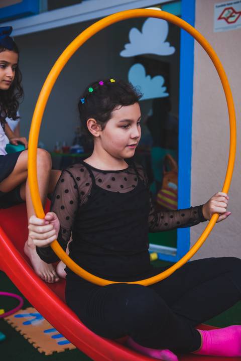 Circulo do babole forma uma moldura para fotografia'