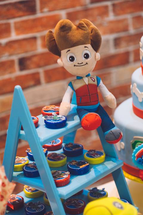 PAW Patrol decoração na festa de 4 anos'