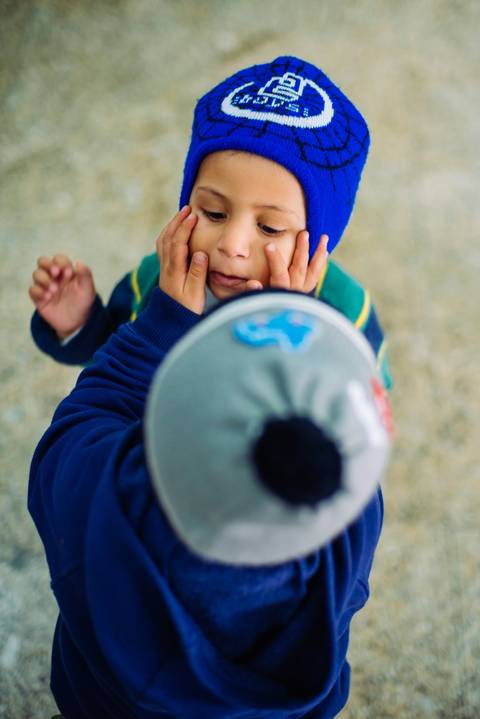 Garotada reunida, muita brincadeira'