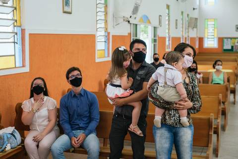 Fotografia Lifestyle em batismo'