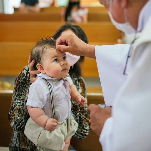 Fotografia para marcar os melhores momentos das cerimônias de batismo'