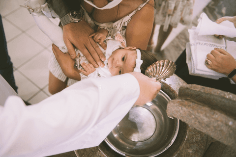 Estória de batismo, contada e registrada pela Janousek Photos.'